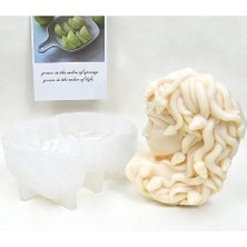 Medusa Şekli Reçine Epoksi Hobi Silikon Mum Kalıbı - KOD:1172
