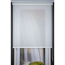 Beyaz Luna Serisi ( LUNA610 ) Metal Kasa Saydam Screen Kumaş Stor Perde