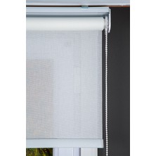 Beyaz Luna Serisi ( LUNA610 ) Metal Kasa Saydam Screen Kumaş Stor Perde