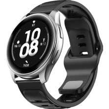 Huawei Watch Gt4 46 mm Ile Uyumlu Çift Renkli Yumuşak Dokulu (22 Mm) Silikon Kordon
