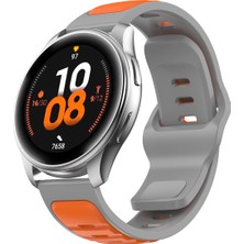 Redmud Teknoloji Huawei Watch Gt4 46 mm Ile Uyumlu Çift Renkli Yumuşak Dokulu (22 Mm) Silikon Kordon