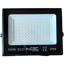 100 Watt LED Projektör 9000 Lm - Beyaz Işık Ip 66 Su Geçirmez Siyah Kasa