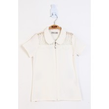 Toontoy Kız Çocuk Fermuar Kaptamalı Tişört