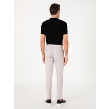 Cacharel Erkek Bej Slim Fit Gofreli Beli Bağcıklı Spor Pantolon 50305618-VR011