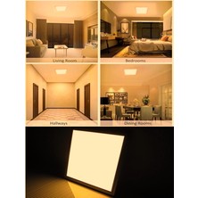 Sıva Üstü 60CMX60CM LED Panel, Oturma Odası Avize, 60X60 LED Avize, 54 Watt, Homojen Gün Işığı 4000K