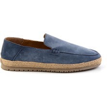 Lacivert Leather Erkek Espadril E01589500002