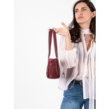 Kadın Hakiki Deri Omuz Çantası Minimalist Tasarım, Ayarlanabilir Uzun Askılı, Yumuşak Deri