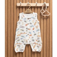 Müslin Caravan Theme Kısa Atlet Tulum