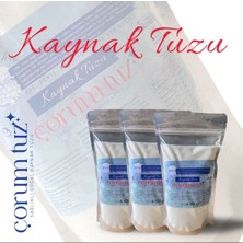 Çorum Tuzu Doğal Kaynak Tuz Öğütülmüş 600G'LIK 3 Paket