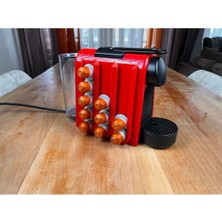 Owl Global Tüm Nespreso Makineleri Için Uyumlu Kapsül Tutucu Düzenleyici Kırmızı
