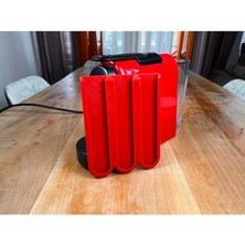 Owl Global Tüm Nespreso Makineleri Için Uyumlu Kapsül Tutucu Düzenleyici Kırmızı