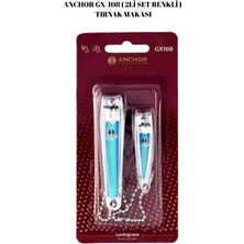 Anchor GX-108 ( 2li Set Renkli ) Tırnak Makası