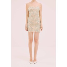 Ince Askılı Mini Elbise Standart Renk Y1911513_089