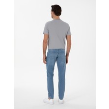Cacharel Erkek Açık Mavi Slim Fit Pamuk Karışımlı Jean Pantolon 50298866-VR003