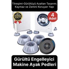 Gürültü Engellen Titreşim Önleyici Vantuzlu Beyaz Eşya Çamaşır Bulaşık Makinası Ayak Pedi Stoper