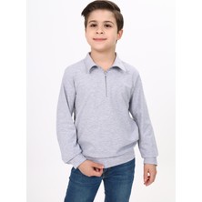 Toontoy Erkek Çocuk Polo Yaka Sweatshirt