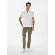 Cacharel Erkek Yeşil Slim Fit Pamuk Karışımlı Jean Pantolon 50298904-VR054