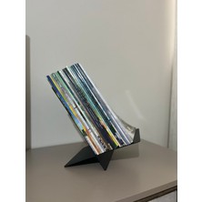 Metal Modern Dergi -Kitap Tutucu | Salon, Ofis, Çalışma Masası Için