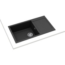 Teka Clivo 60 B Tq 1b 1d 1 Gözlü Onyx Black Granit Evye