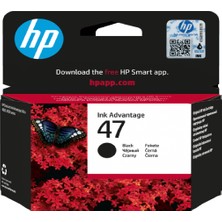 Hp 47-6ZD21AE Siyah + Hp 47-6ZD61AE Renkli Hp Deskjet Ultra Ink Advantage 4825 Orijinal Kartuş Seti