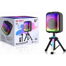 Bluetooth Hoparlör Standlı/ışıklı/kumandalı/mikrofonlu 40W - 3600 Mah Yüksek Performans