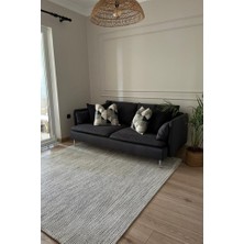 Gala 2201 Gri Modern Bukle Halı Salon Halısı Yolluk Mutfak Halısı Koridor Halısı