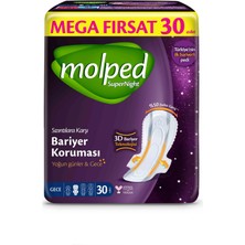 Nessiworld Molped Süpernight Gece Mega Ped 30 Adet