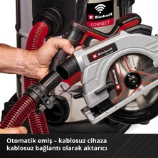 Einhell TP-VC 36/30 S Auto - Solo, Akülü Islak/Kuru Süpürge  (Akü ve şarj cihazı dahil değildir) - 2347143