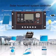 Ruseaao 100A Güneş Şarj Kontrol Cihazı Güneş Paneli Kontrol Cihazı (Yurt Dışından)