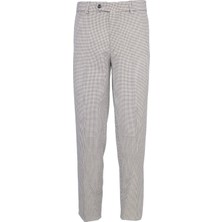 Kazayağı Desenli Klasik Flato Cepli Erkek Pantolon Iş ve Genel Kullanım