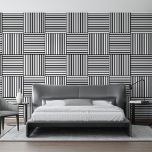 Beyaz (10 ADET) 40X40CM Yeni Nesil Akustik Ahşap Duvar Paneli