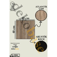 Atlantik Çam (10 ADET) 40X40CM Yeni Nesil Akustik Ahşap Duvar Paneli