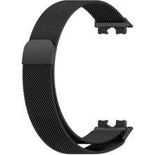 Huawei Band 8 / Band 9 / Band 10 Uyumlu Mıknatıslı Paslanmaz Metal Hasır Milano Kordon Kayış