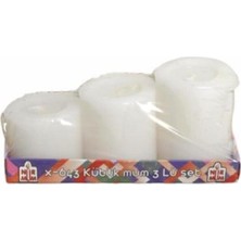 Nur Kütük Mum Set 3lü X-643 9002507