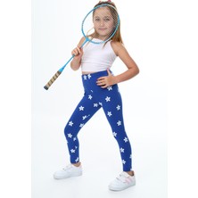 Toontoy Kız Çocuk Çiçek Baskılı Tayt