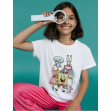 Alpşan Ticaret Sünger Bob Çocuk Tişört Süngerbob Çocuk Yetişkin T-Shirt