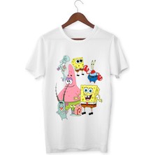 Alpşan Ticaret Sünger Bob Çocuk Tişört Süngerbob Çocuk Yetişkin T-Shirt