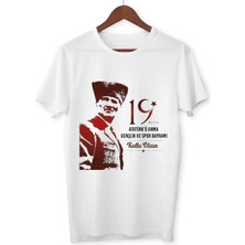 Alpşan Ticaret 19 Mayıs Atatürk'ü Anma Gençlik ve Spor Bayramı T-Shirt Yetişkin Unisex