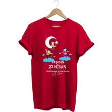 23 Nisan Çocuk Bayramı Baskılı %100 Pamuk Regular Fit Bisiklet Yaka Premium T-Shirt