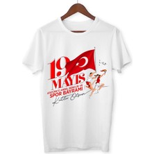 Alpşan Ticaret 19 Mayıs Tişört Atatürk'ü Anma Gençlik ve Spor Bayramı T-Shirt Unisex