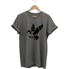 Ördek   Baskılı %100 Pamuk Regular Fit T-Shirt