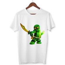 Alpşan Ticaret Ninjago Baskılı Beyaz Tişört
