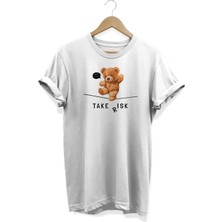 Sevimli Ayıcık Baskılı T-Shirt