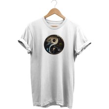 Widi Yinyang Baskılı T-Shirt