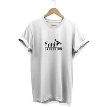 Evolutıon Baskılı T-Shirt