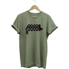 Motorsiklet Kalp Ritmi 1N23456 Motorcu Tasarım Baskılı %100 Pamuk Premium Regular Fit T-Shirt
