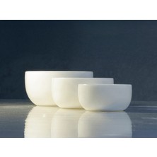 Almira 3'lü Lüks Mermer Kase Seti -12&10&8cm - Çerez Meyve Kasesi - Kuruyemiş Tabağı Seti - Gri Veya Beyaz Mermer Iç Içe Kaseler