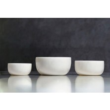 Almira 3'lü Lüks Mermer Kase Seti -12&10&8cm - Çerez Meyve Kasesi - Kuruyemiş Tabağı Seti - Gri Veya Beyaz Mermer Iç Içe Kaseler