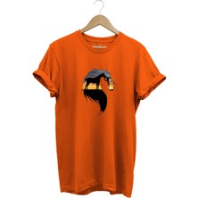 At ve At Seven Kadın Baskılı %100 Pamuk Regular Fit Bisiklet Yaka T-Shirt