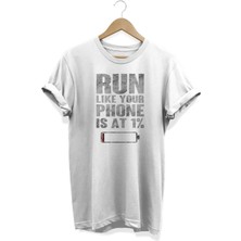 Run Baskılı T-Shirt